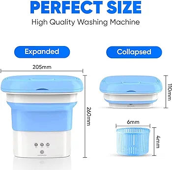 Portable Mini Foldable Washer and Spin Dryer